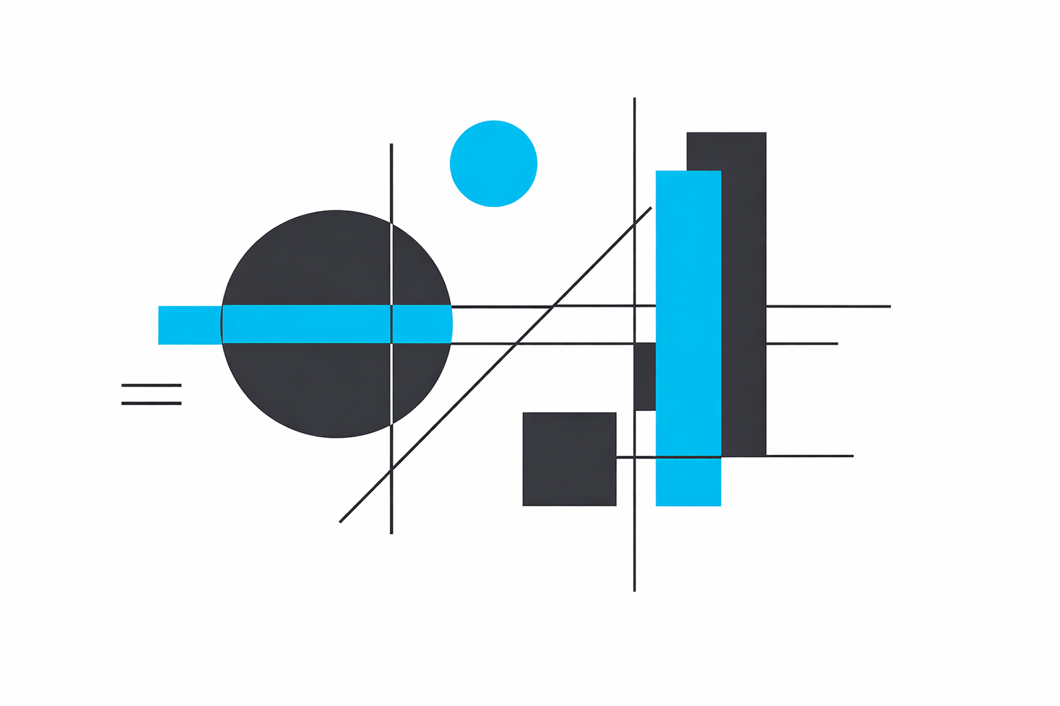 Abstract geometric composition